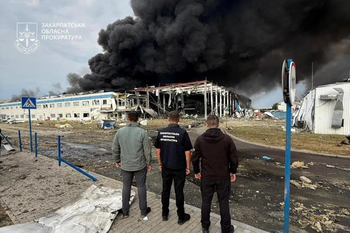A Russian missile attack in August struck a US-owned appliance factory in Ukraine's western Zakarpattia region, injuring 15 people.