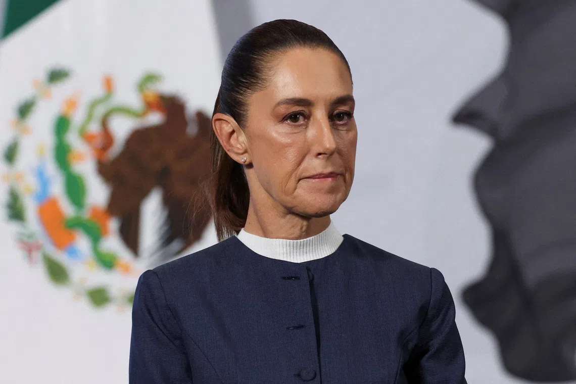 Mexico's President Claudia Sheinbaum blasted Mexican newspaper Reforma for publishing images of the man groping her..