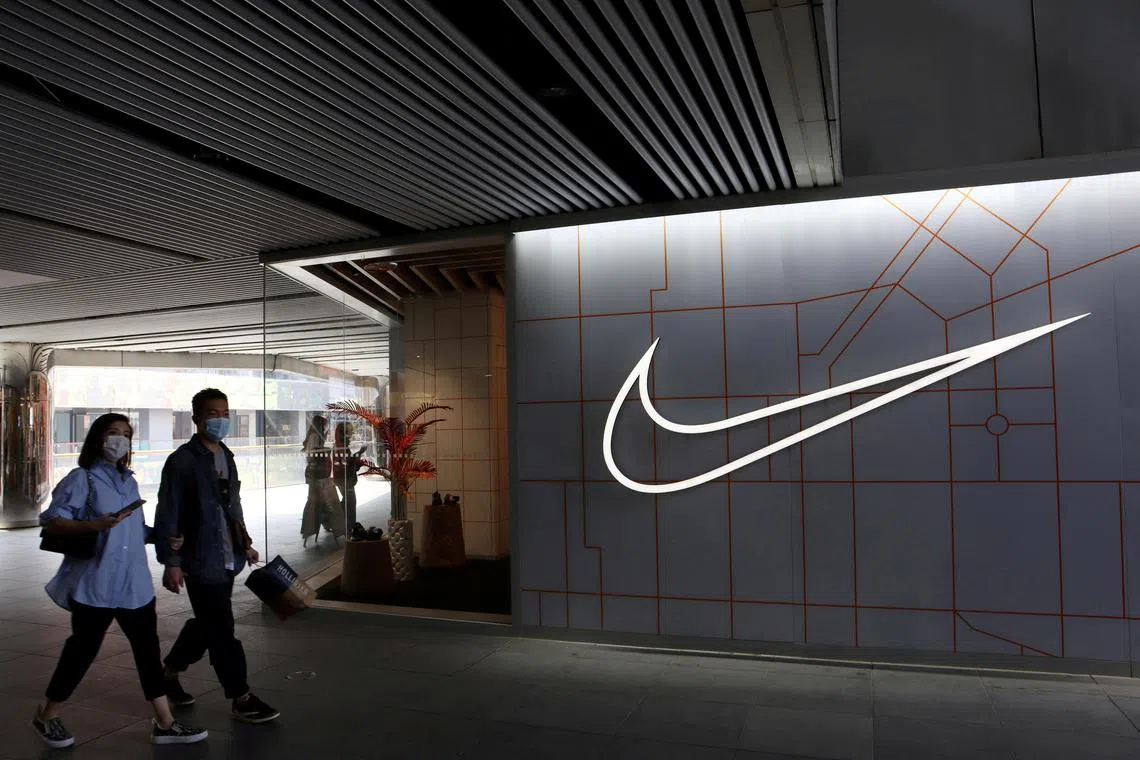 Nike’s stock rout coincides with increasing signs of a soft consumer rebound in China, which is a key growth market for the sports-gear giant.