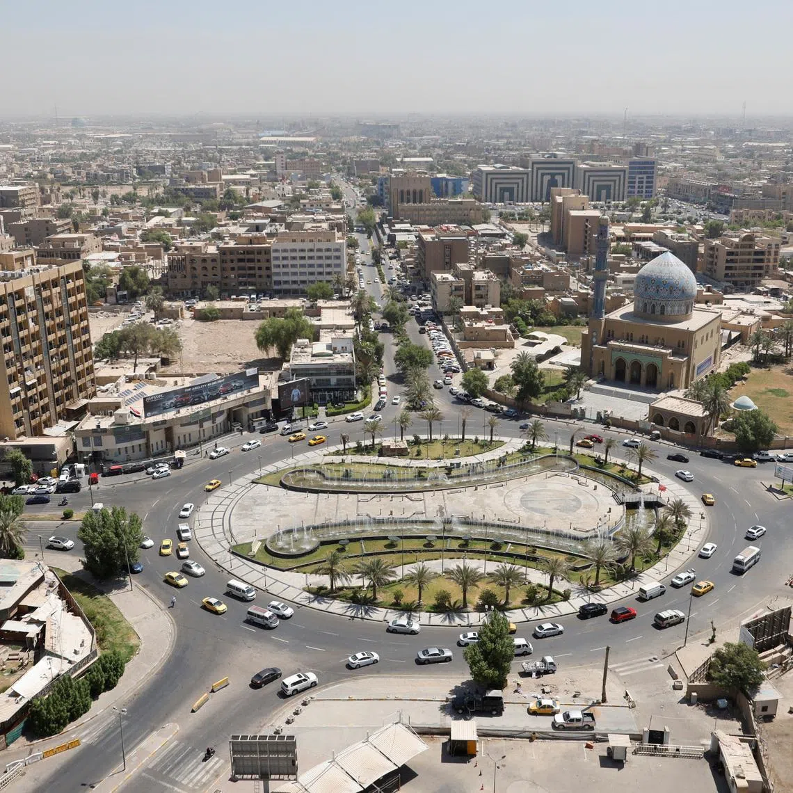 A general view shows al-Firdous Square in Baghdad, Iraq July 27, 2022. REUTERS/Ahmed Saad