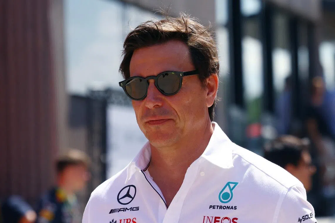 FILE PHOTO: Formula One F1 - Hungarian Grand Prix - Hungaroring, Budapest, Hungary - July 22, 2023  Mercedes team principal Toto Wolff is seen before practice REUTERS/Bernadett Szabo/FILE PHOTO