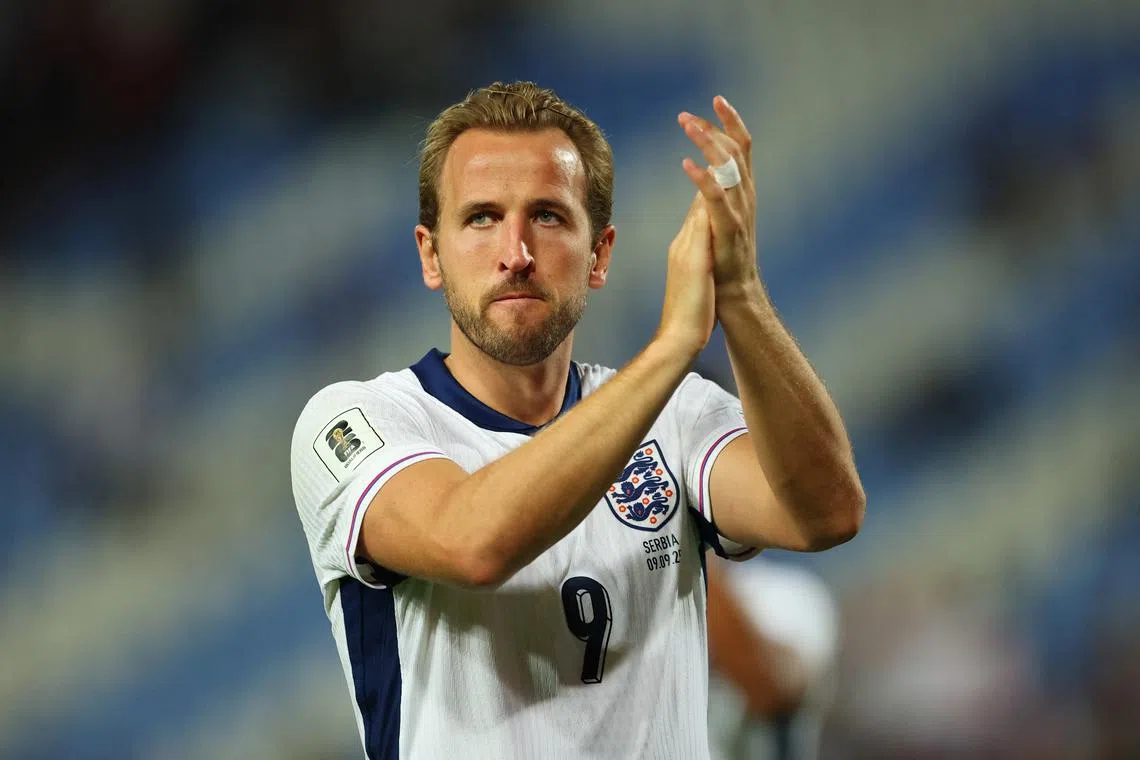 Soccer Football - World Cup - UEFA Qualifiers - Group K - Serbia v England - Stadion Rajko Mitic, Belgrade, Serbia - September 9, 2025 England's Harry Kane celebrates after the match REUTERS/Andrew Boyers