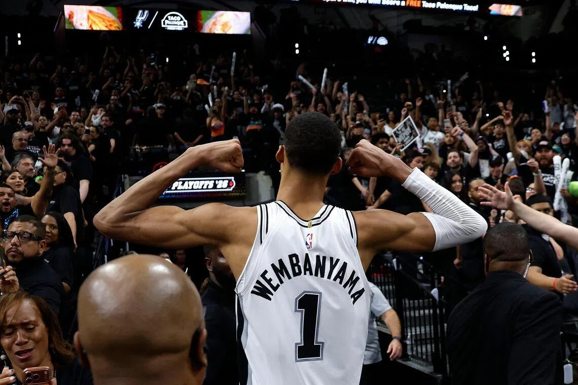Victor Wembanyama's San Antonio Spurs host the short-handed Minnesota Timberwolves on May 4, 2026 in Game 1 of NBA Western Conference semi-final series.