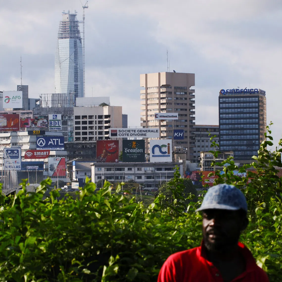 A view of Abidjan's skyline is seen as Ivory Coast prepares for presidential election, scheduled for October 25, in Abidjan, Ivory Coast, October 23, 2025. REUTERS/Francis Kokoroko