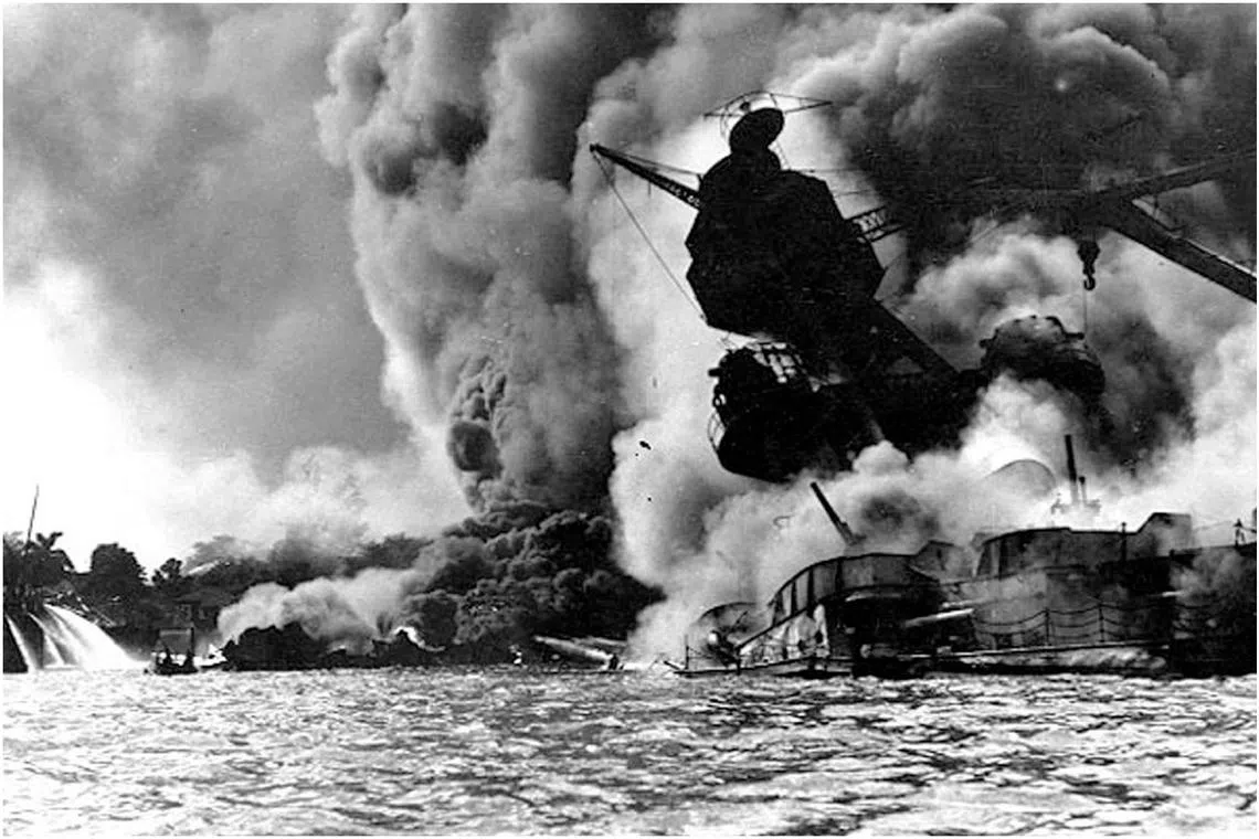 On 7 Dec, 1941, some 200 Japanese planes descended in waves on the headquarters of the US Pacific fleet in Hawaii. 