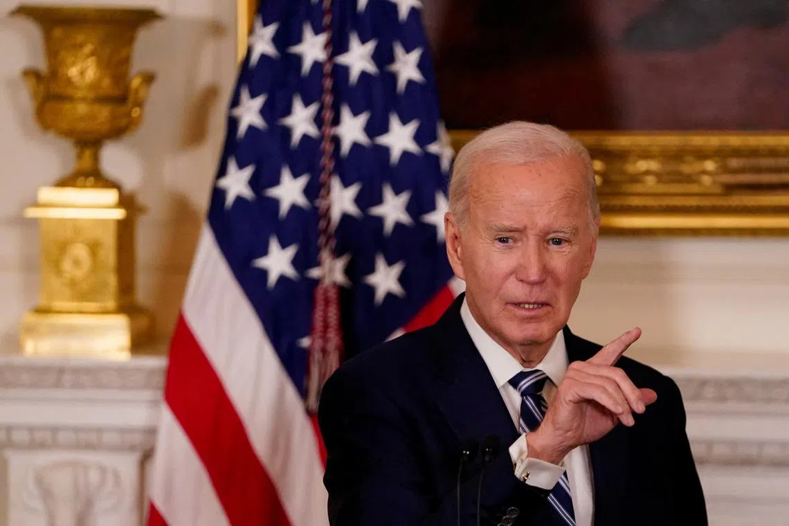 Mr Biden also criticized Trump for encouraging lawmakers not to vote for a bipartisan immigration bill he supported to strengthen border enforcement.