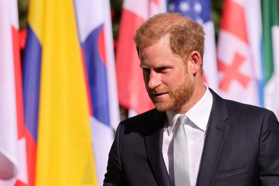 Britain's Prince Harry arrives ahead of the opening ceremony of the Invictus Games, in Duesseldorf, Germany, September 9, 2023. REUTERS/Thilo Schmuelgen/File Photo