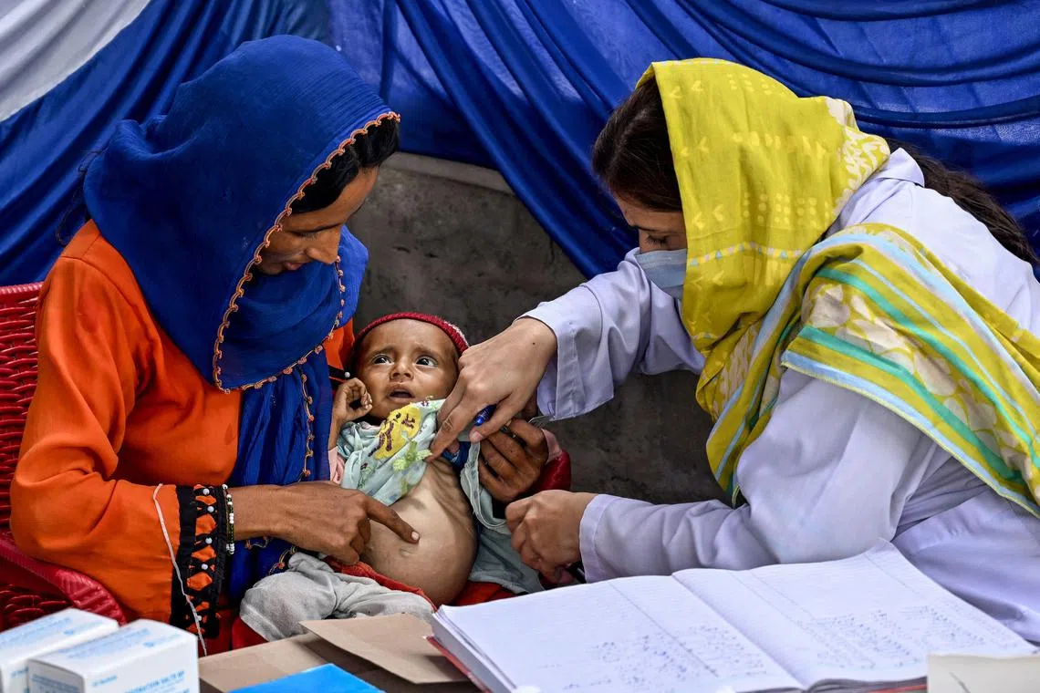 In impoverished rural Sindh province, 48 per cent of children under five suffer from malnutrition.