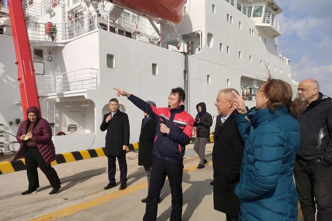 FILE PHOTO: Cook Islands' Prime Minister Mark Brown visits National Deep Sea Centre in Qingdao, China in this picture released on February 12, 2025. Mark Brown, Prime Minister of the Cook Islands/Facebook via REUTERS/File Photo