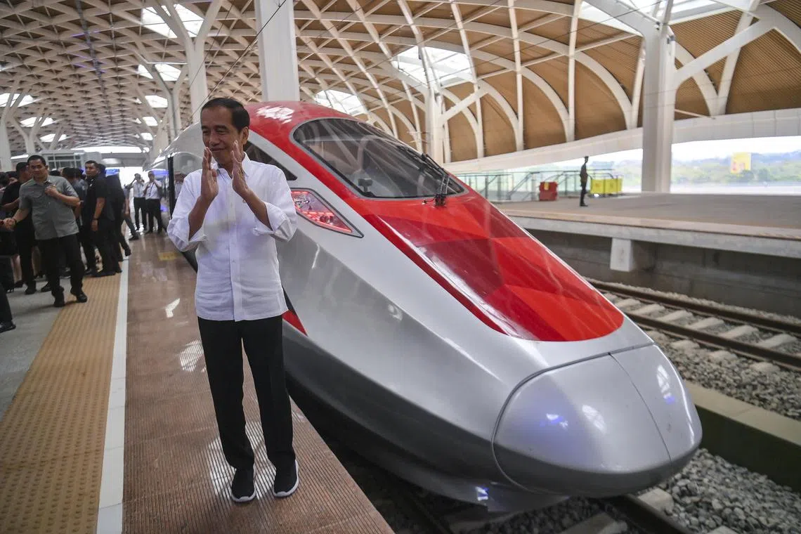 Mr Widodo touted his infrastructure push: 16 new airports, 18 new ports, 36 dams and over 2,000km of toll roads. 