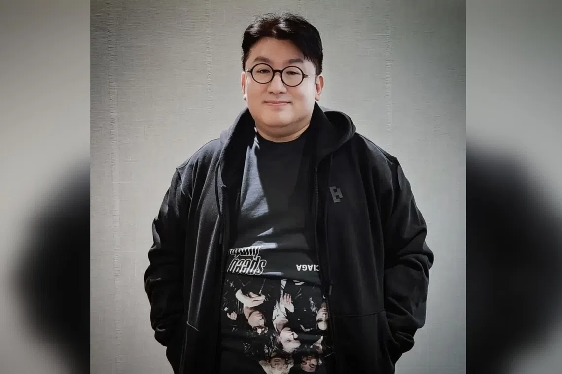 The police allege that Bang Si-hyuk misled investors ahead of Hybe’s 2020 listing.