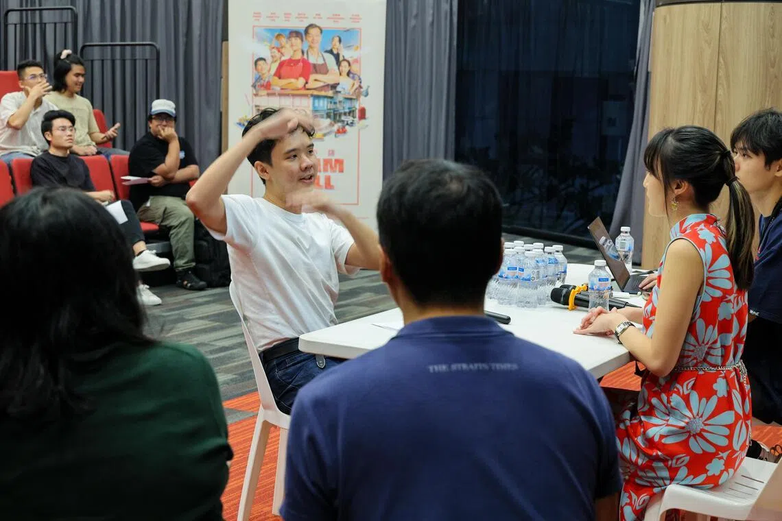A 29-year-old software engineer (left) was the only moviegoer who requested a refund from director-actress Annette Lee (right) after watching her movie Dream Stall.