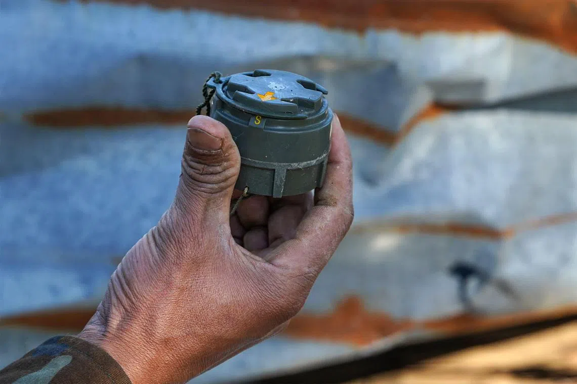 Anti-personnel mines and explosive remnants of war killed or wounded 1,003 people in Myanmar in 2023, the International Campaign to Ban Landmines said.