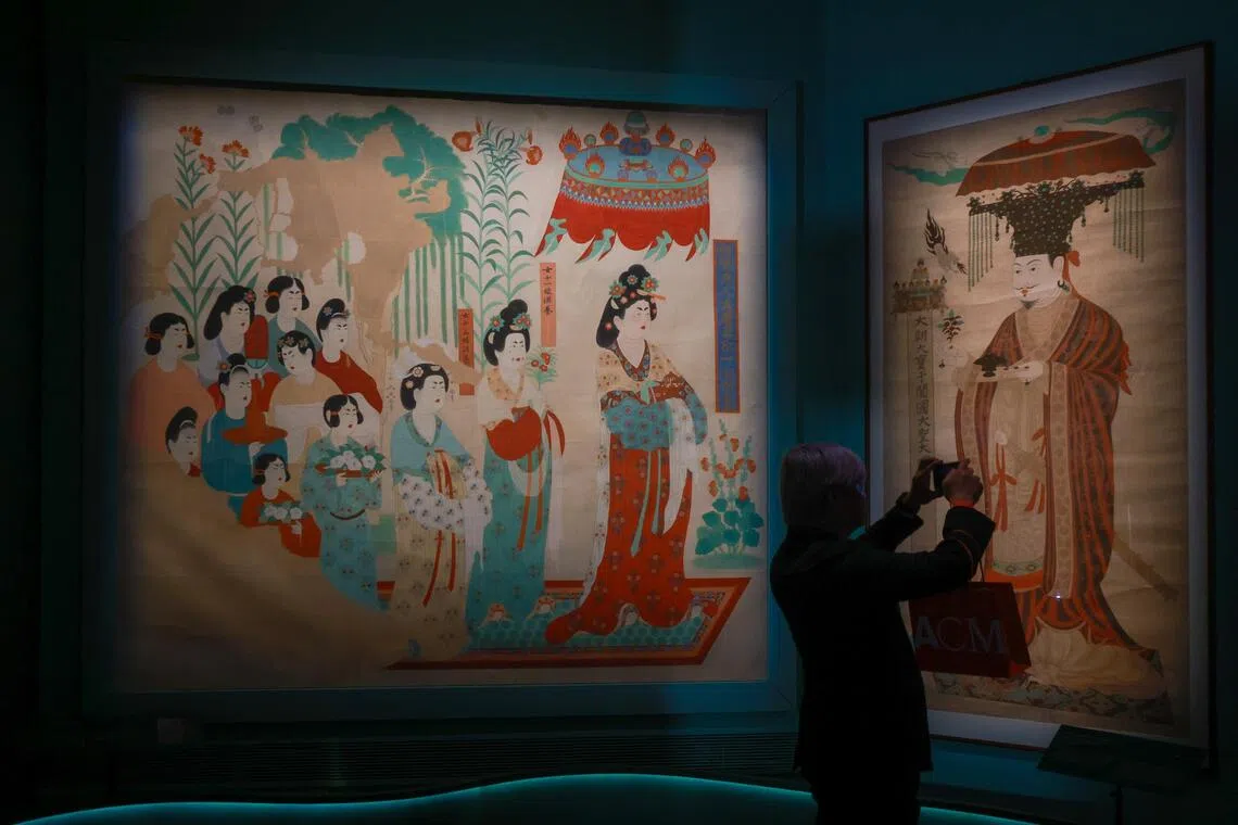 Portraits of patrons increased in size over time. Lady Wang’s measures nearly 2m in height.