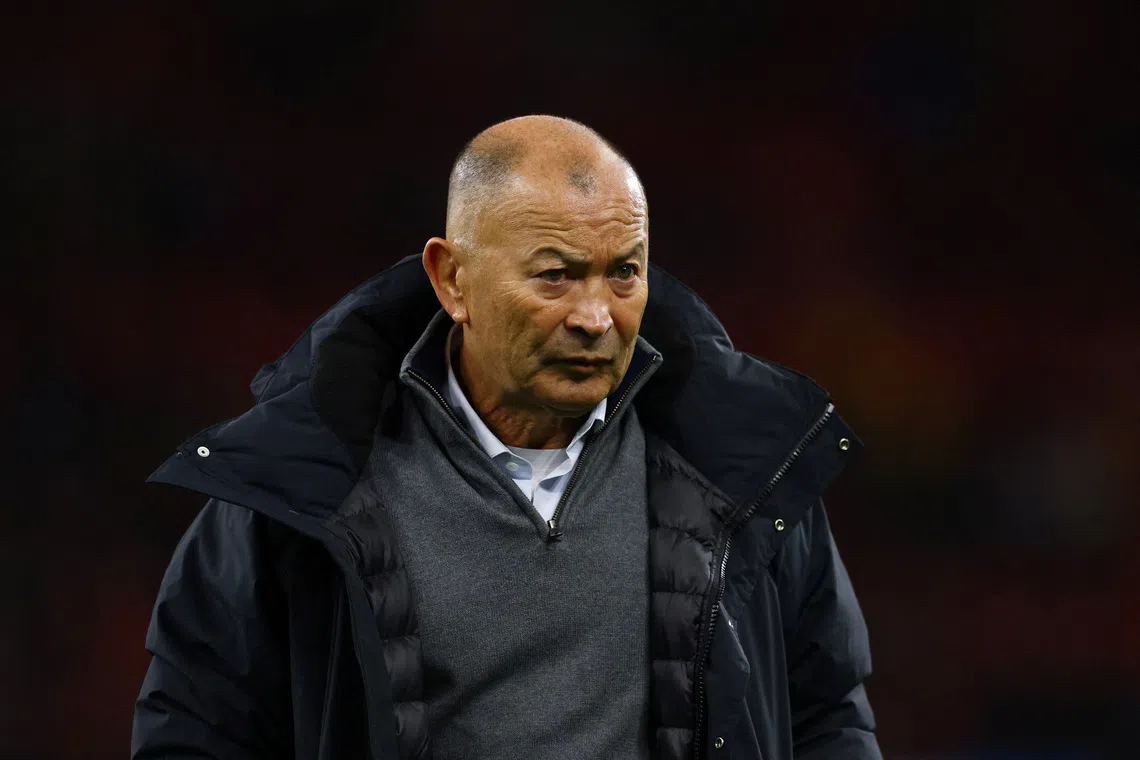 FILE PHOTO: Rugby Union - Autumn Internationals - Wales v Japan - Principality Stadium, Cardiff, Wales, Britain - November 15, 2025 Japan head coach Eddie Jones before the match Action Images via Reuters/Matthew Childs/File Photo