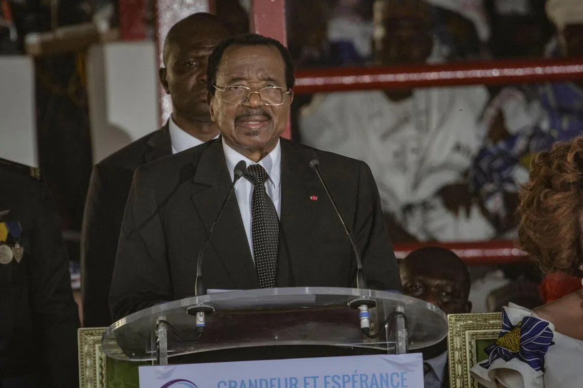 Mr Paul Biya, the world's oldest head of state at age 92, was sworn in for his eighth term on Nov 6, 2025.