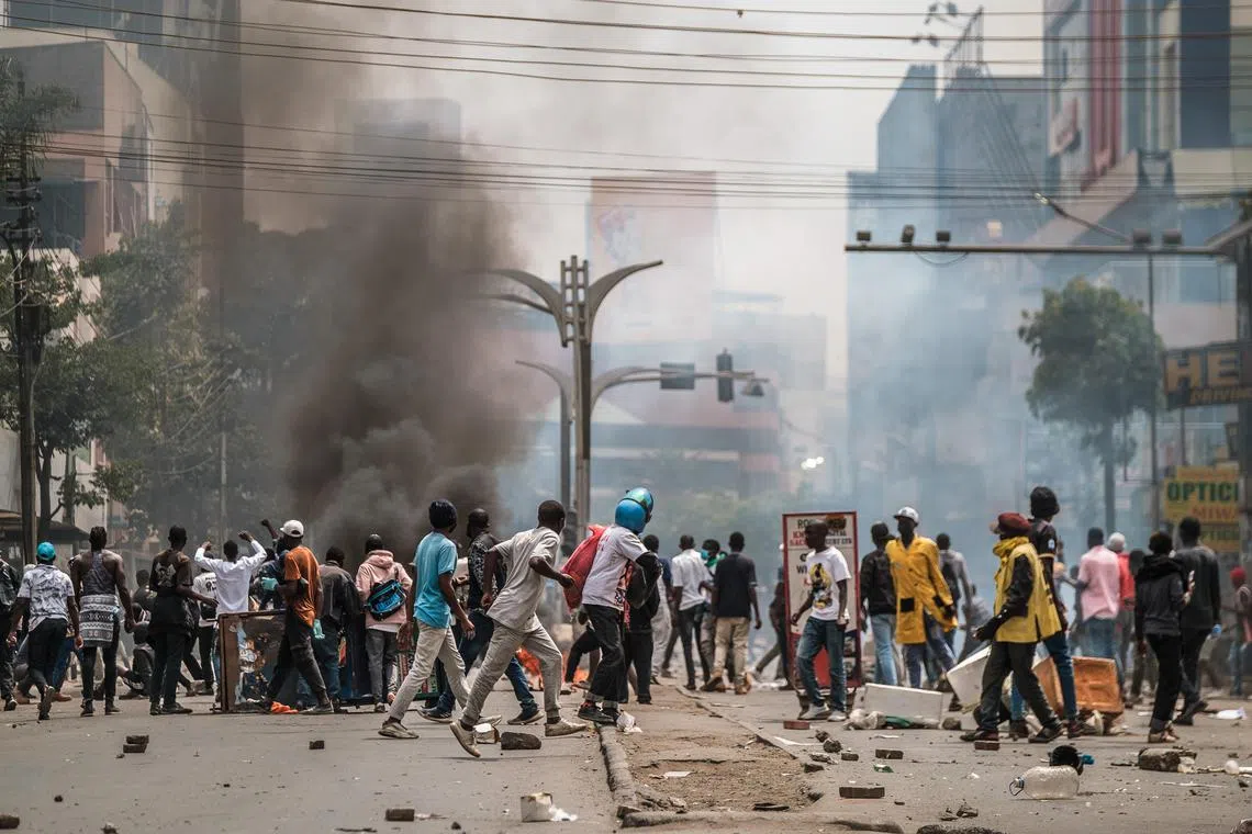 In Kenya, a nation buckling under debt, protests over a proposed tax increase in late June resulted in dozens of deaths, abductions of demonstrators and a partially scorched parliament.