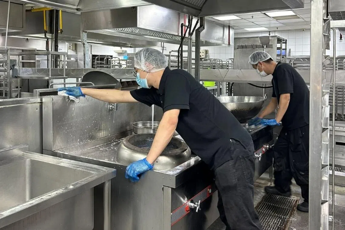 During the period of Stamford Catering Services’ 16-day suspension, it cleaned and sanitised its premises, including equipment and utensils, and disinfected food preparation surfaces, tables and floors.