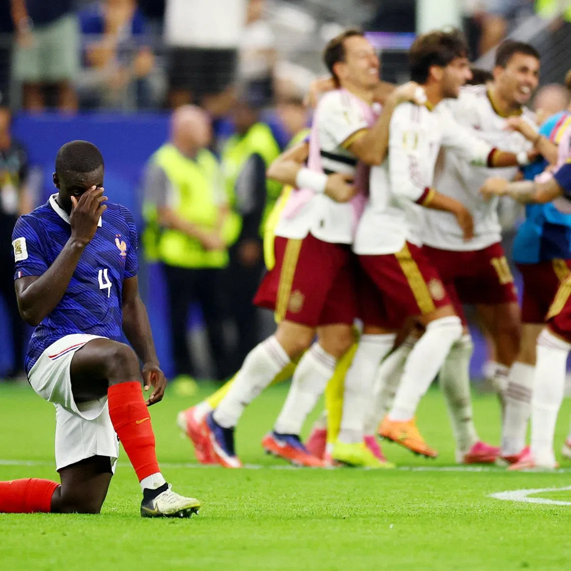 France were outclassed by Spain in their semi-final clash on July 14.