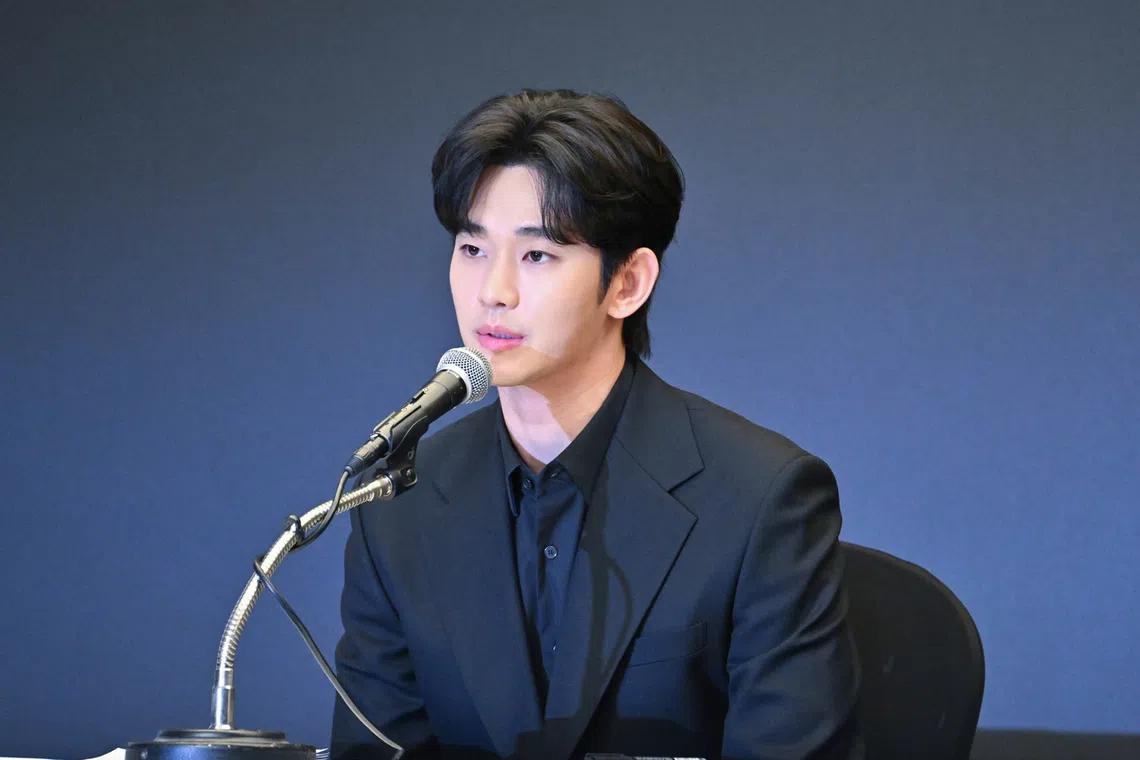 The family of late South Korean actress Kim Sae-ron had alleged that actor Kim Soo-hyun (above) had been in a relationship with her when she was a minor.