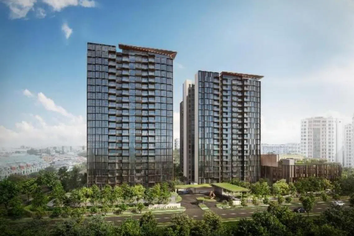Tembusu Grand will house 638 units in four 20-storey or 21-storey blocks on the Jalan Tembusu site.