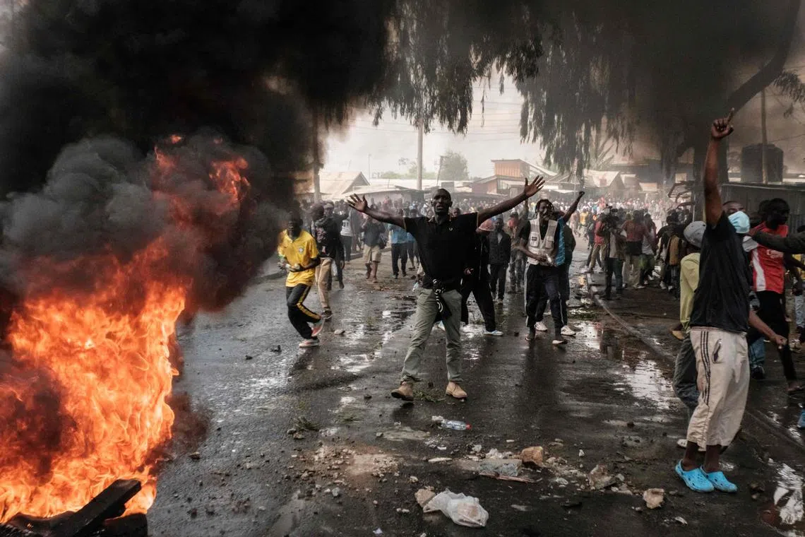 Protests a week ago turned violent and paralysed parts of the capital, Nairobi. 