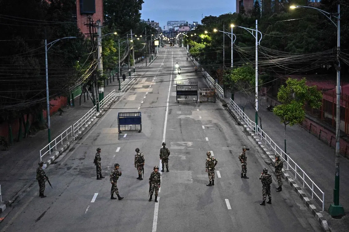 Nepal’s army said on Sept 12 that it had recovered more than 100 guns looted in the uprising.