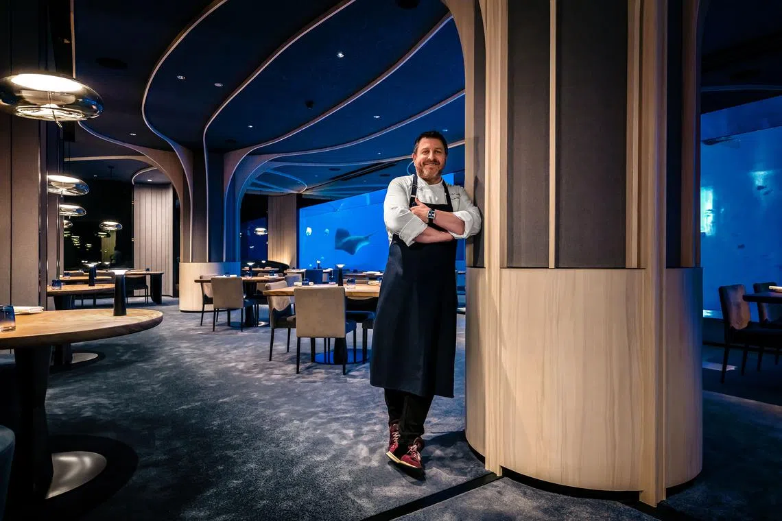 Ocean Restaurant is now a fine-dining restaurant under chef-patron  Olivier Bellin.

copyright: Resorts World Sentosa