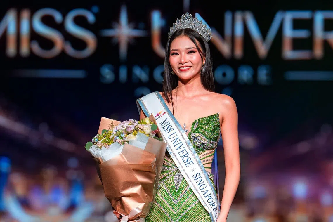 Miss Universe Singapore 2026 Vion Erico Tan will represent Singapore at the 75th Miss Universe finals in Puerto Rico.