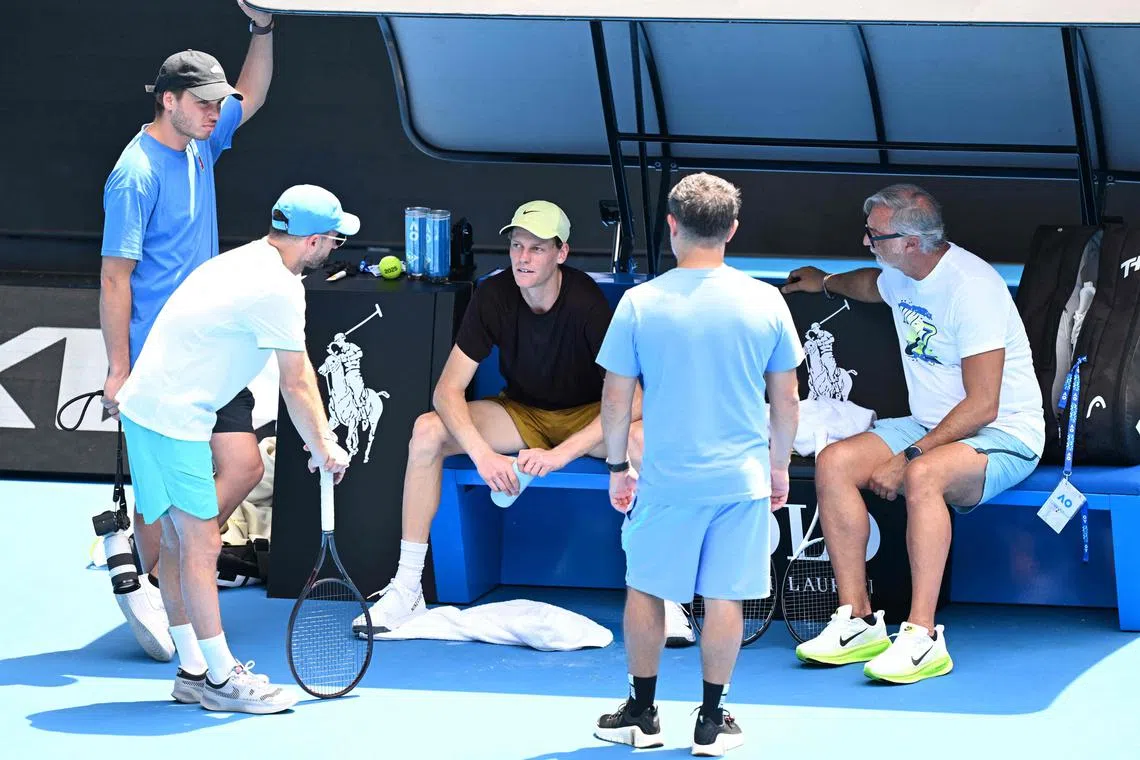World No. 1 Jannik Sinner will get his Australian Open title defence under way on Jan 13 when he takes on Chile's Nicolas Jarry.