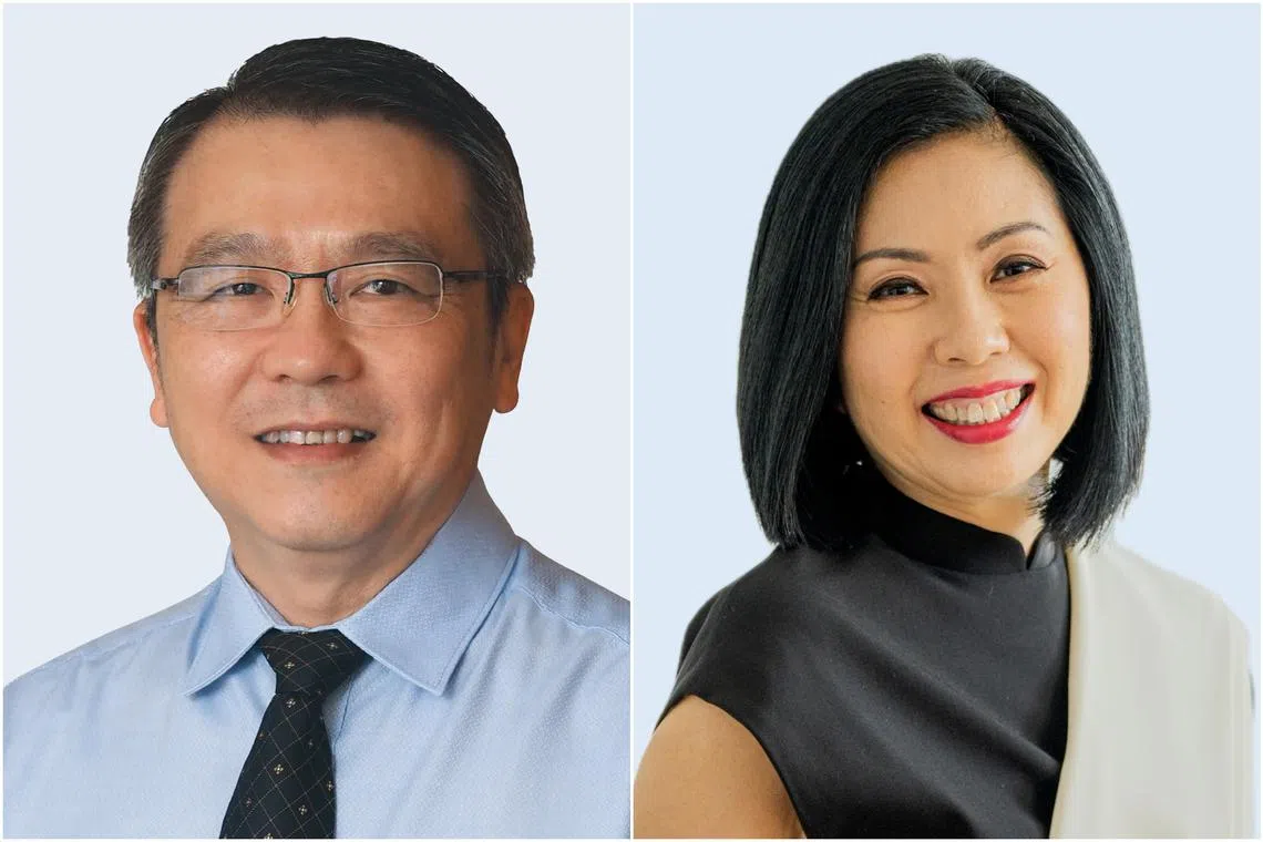 Mr Tim Oei (left) will step down from his role as CEO on Jan 31, 2025, and Ms Yen Tan will be the CEO-designate from Oct 1, before becoming chief executive next year.