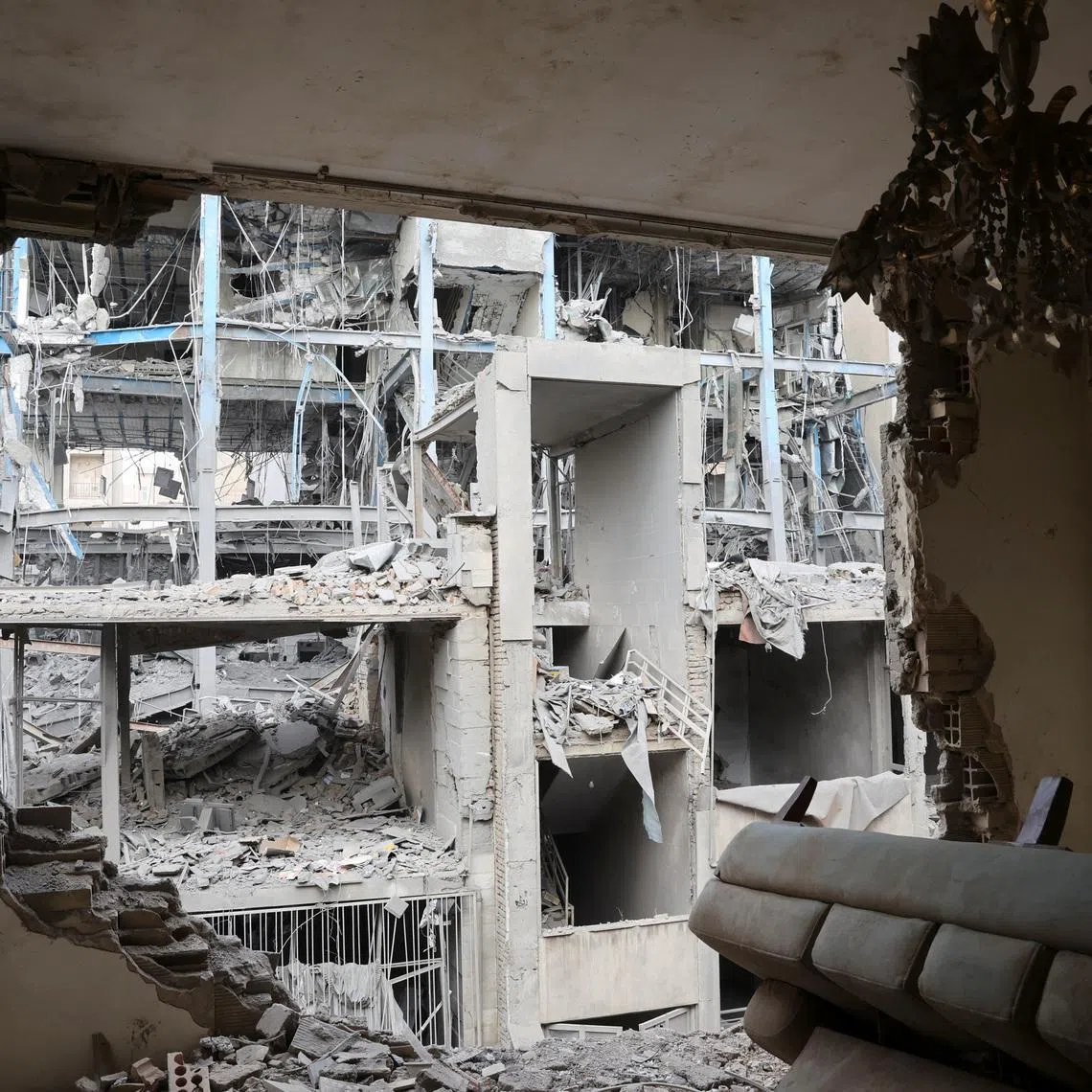 A view of the damage inside a house that was damaged by a strike, amid the U.S.-Israeli conflict with Iran, in Tehran, Iran, March 15, 2026. Majid Asgaripour/WANA (West Asia News Agency) via REUTERS