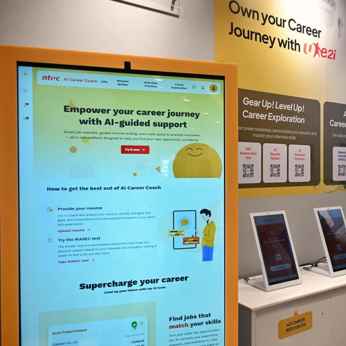 The new career centre will provide workers with job search assistance and upskilling resources.