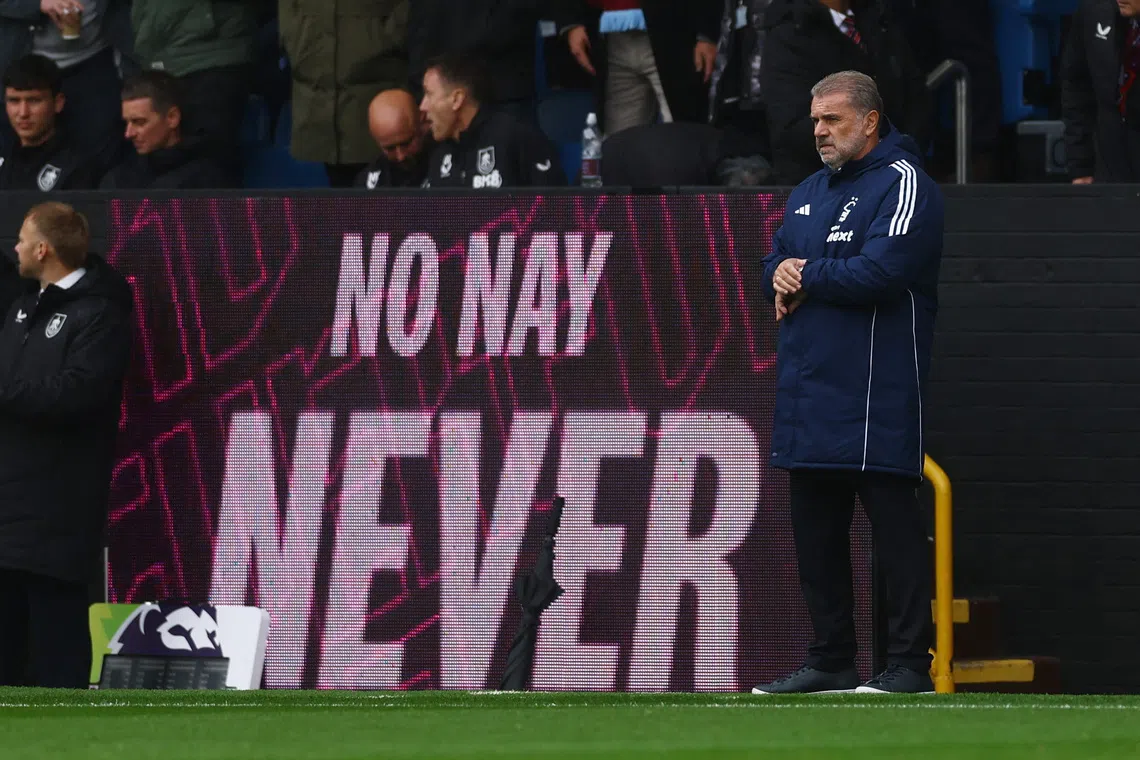 Soccer Football - Premier League - Burnley v Nottingham Forest - Turf Moor, Burnley, Britain - September 20, 2025 Nottingham Forest manager Ange Postecoglou before the match Action Images via Reuters/Lee Smith