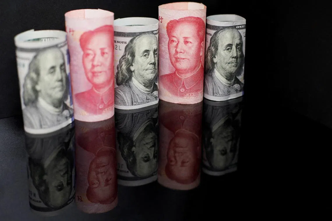 The rise in the Chinese yuan also came as the dollar languished after cooler-than-expected US inflation data fuelled market expectations for a slower pace of Federal Reserve rate hikes.