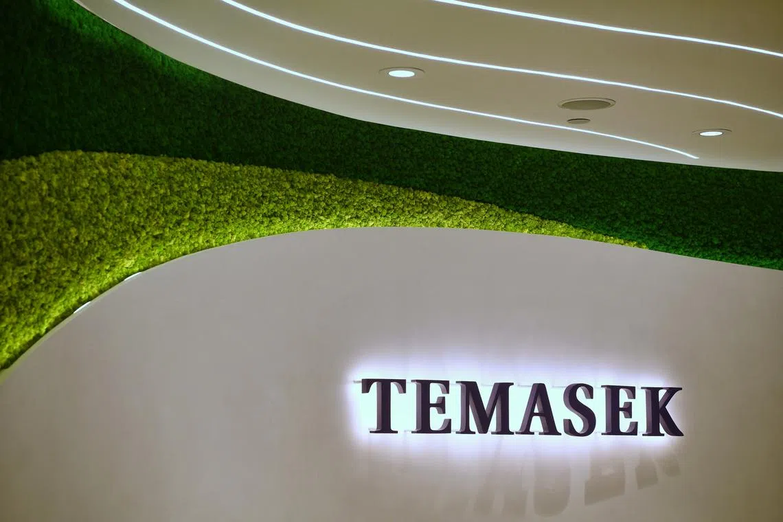 ST20210209_202110125011 Kua Chee Siong/ pixgeneric/ Generic pix of the Temasek Logo at the Temasek Holdings office at The Atrium@Orchard on 9 Feb 2021.