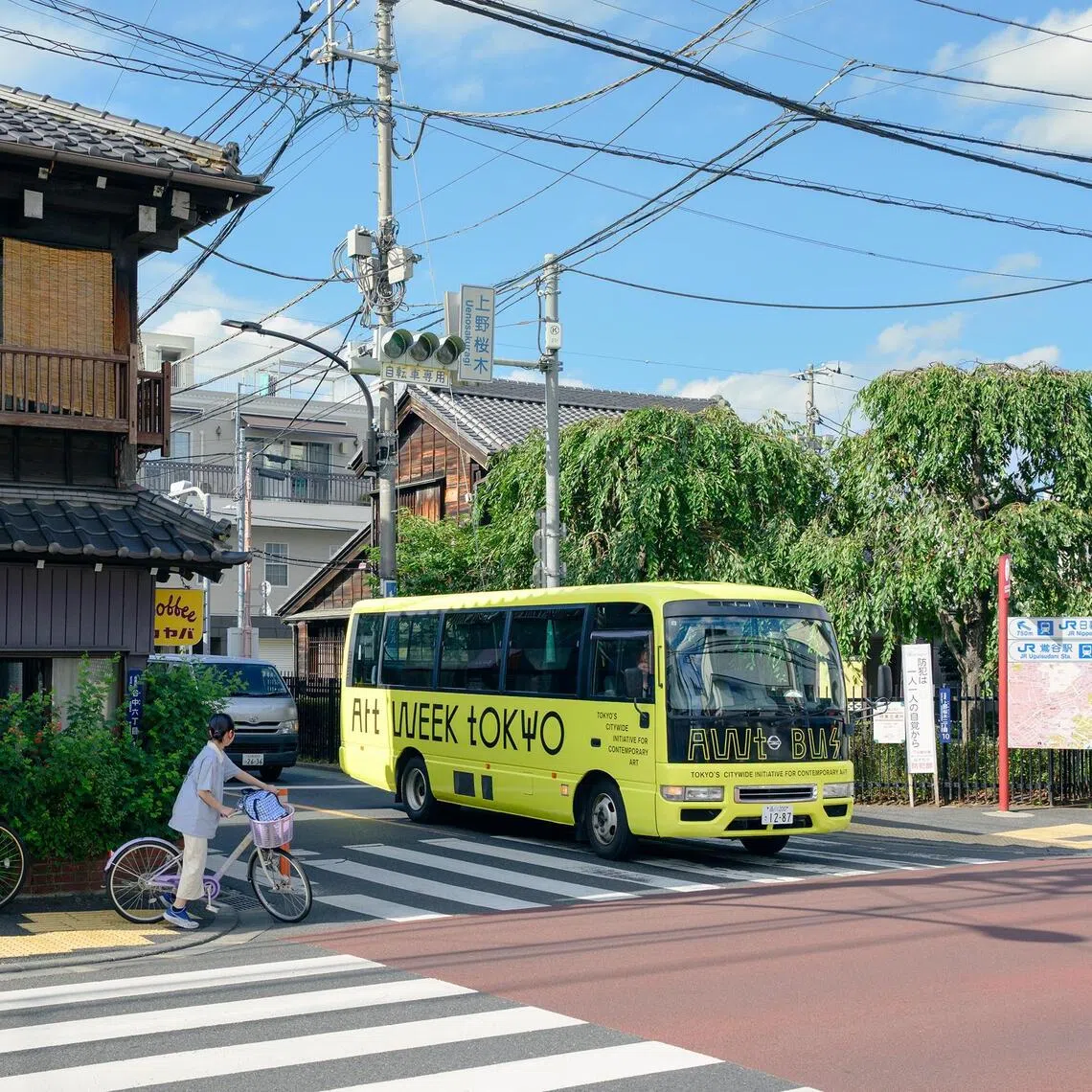 From Nov 7 to 9, lime green buses on seven citywide routes will ferry art lovers for free to the doorsteps of Tokyo’s top contemporary art institutions as part of the annual Art Week Tokyo (AWT), which opened to the public on Nov 5. 
