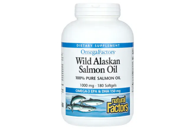 Natural Factors Omega Factors Wild Alaskan Salmon Oil