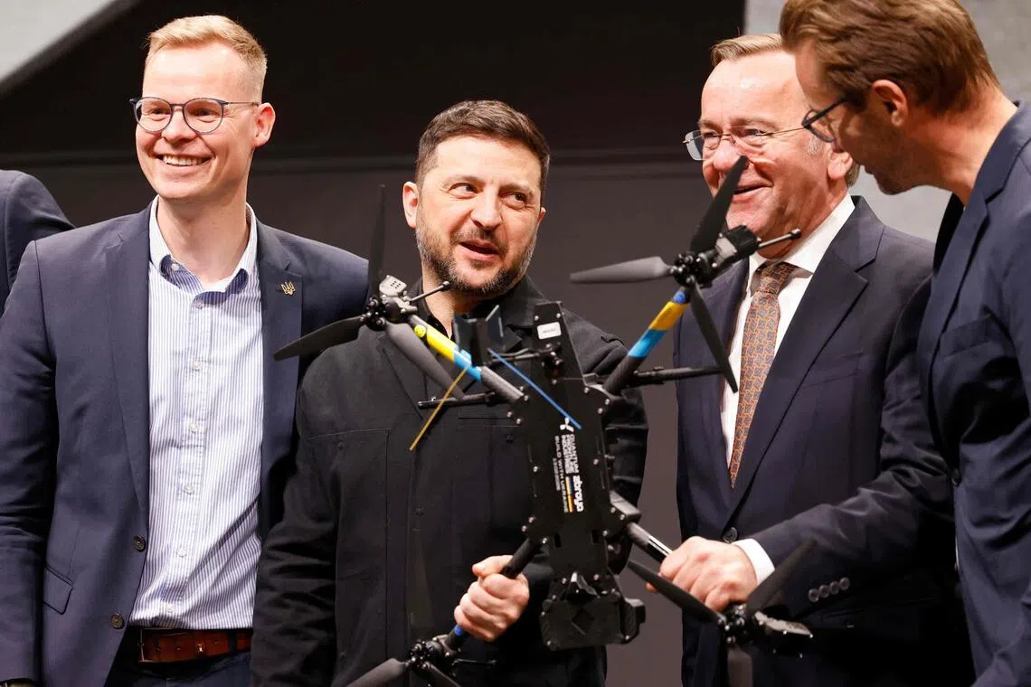 Zelensky visits German, Ukrainian drone joint venture