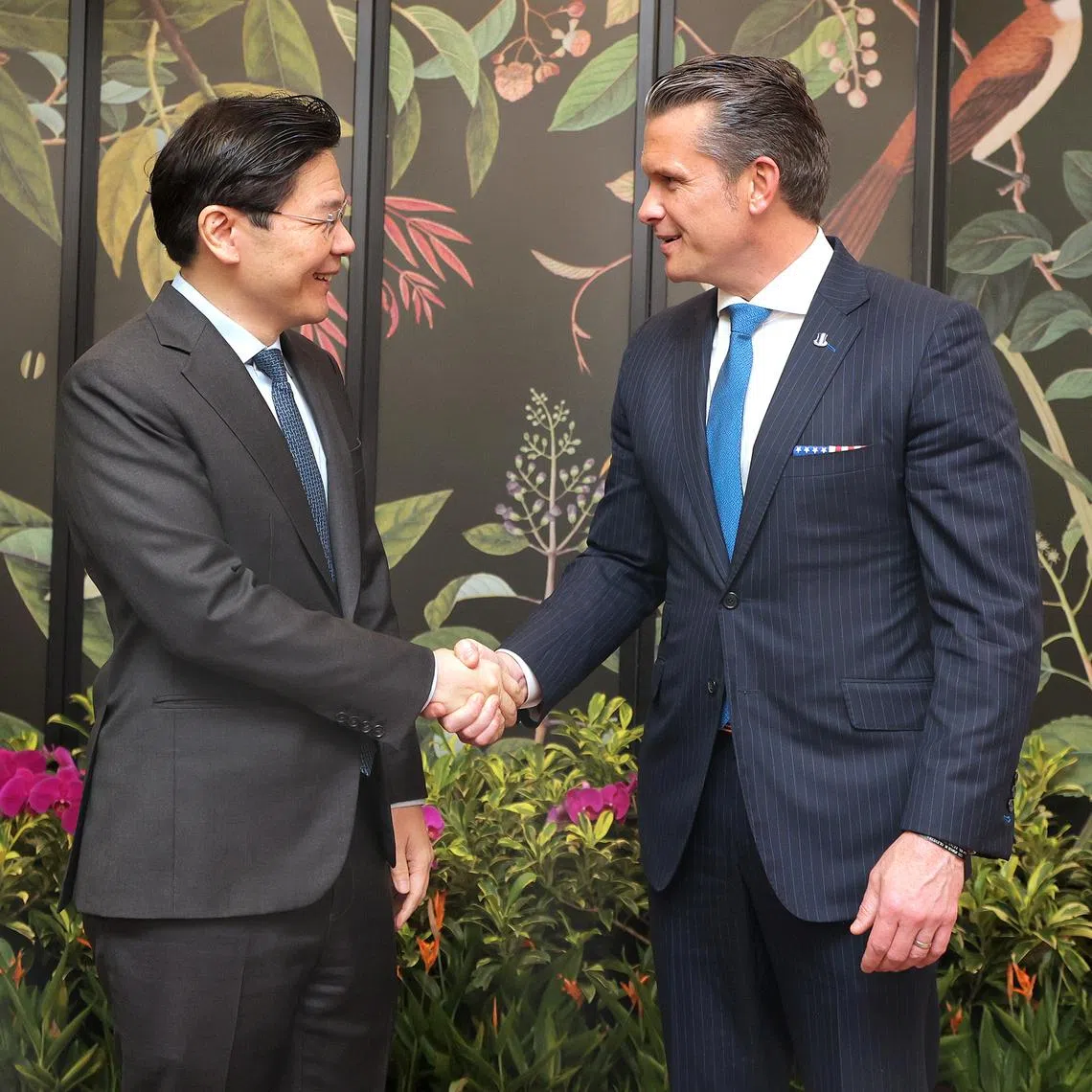 US Secretary of War Pete Hegseth met Prime Minister Lawrence Wong at the Istana on May 29.