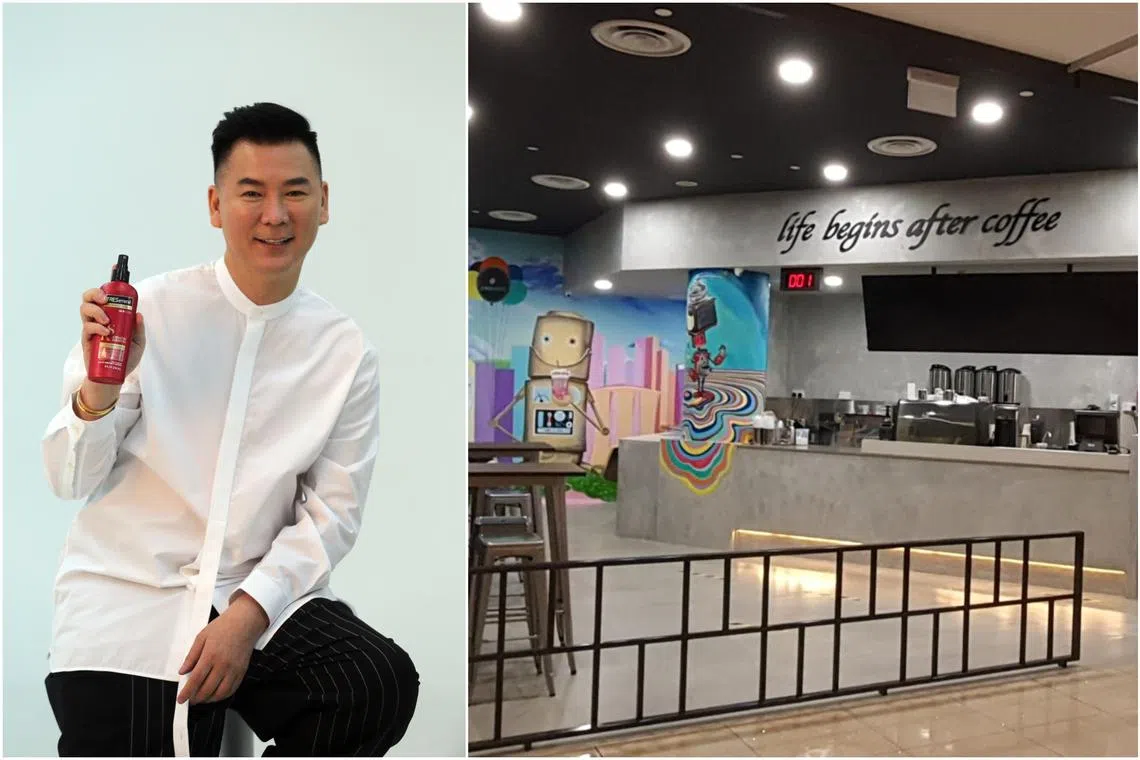 Celebrity hairstylist Addy Lee had signed a deal to start a shop called After Coffee, but a different shop called Beyond Coffee (right) opened it its place.