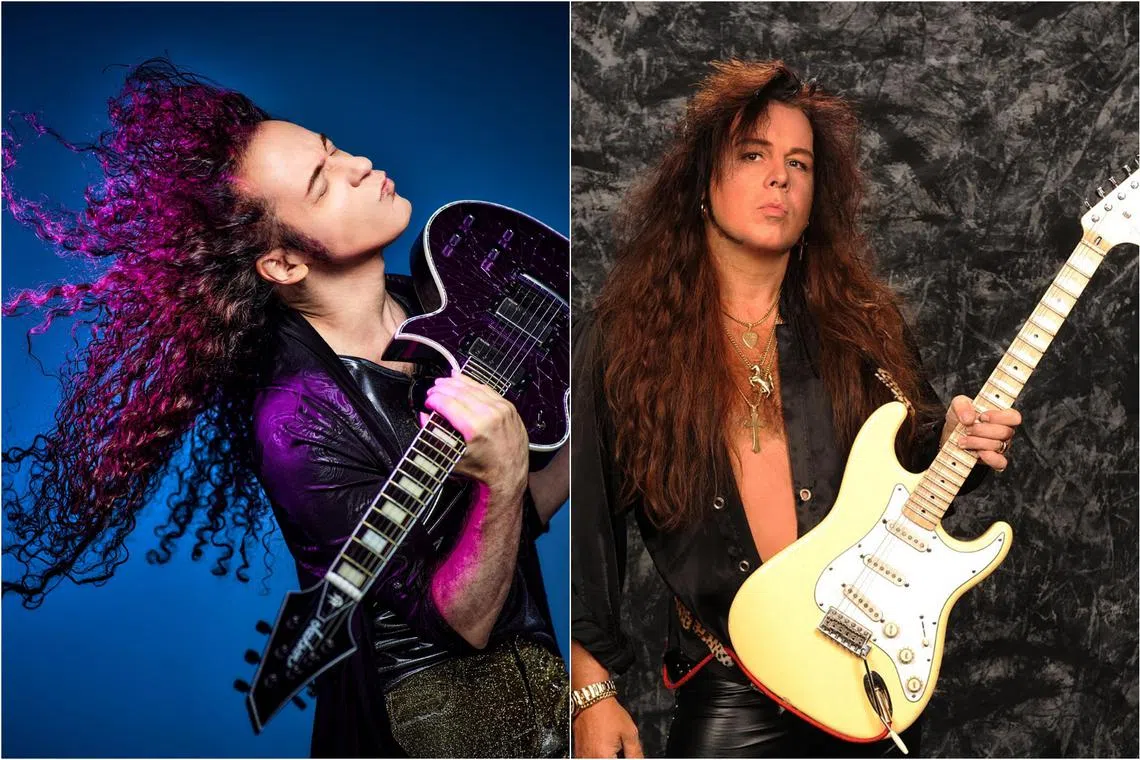 American guitarist Marty Friedman (left) will take the stage at 7pm and Swedish guitar virtuoso Yngwie Malmsteen at 9pm.