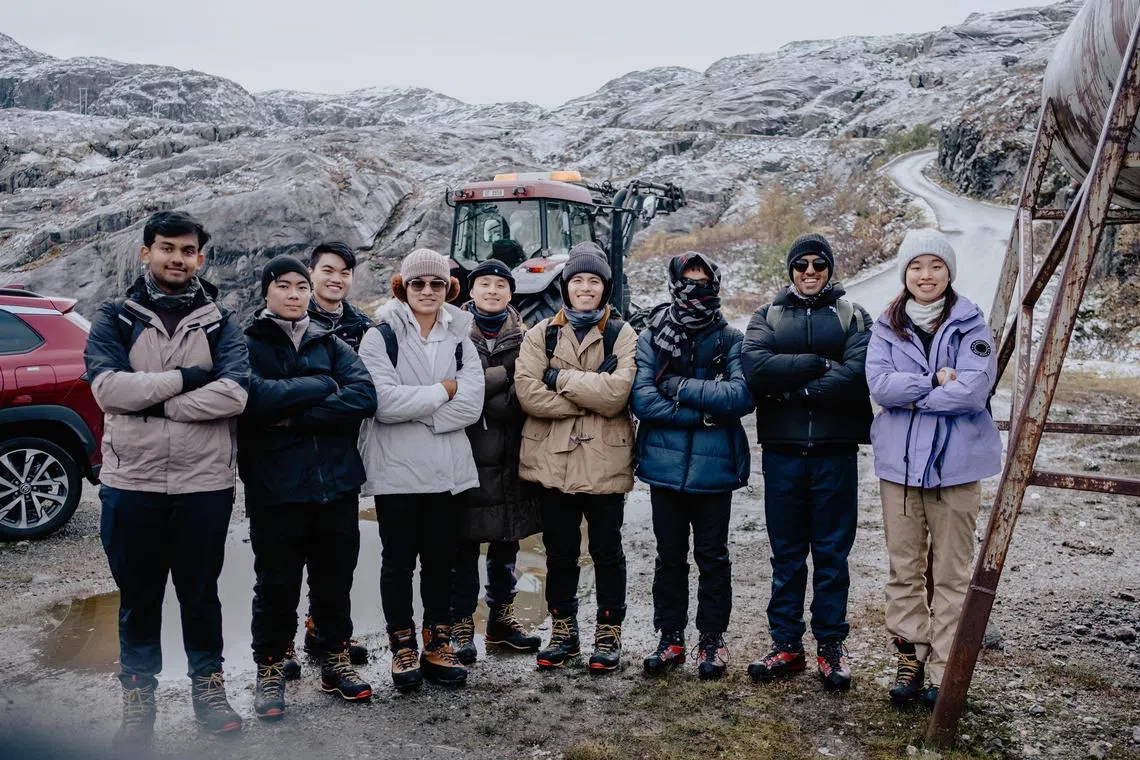dlintern - NUS Student Mr Nicholas Lee (third from the left) exploring Folgefonna National Park in Norway with his friends. 

Credit: Courtesy of Nicholas Lee
