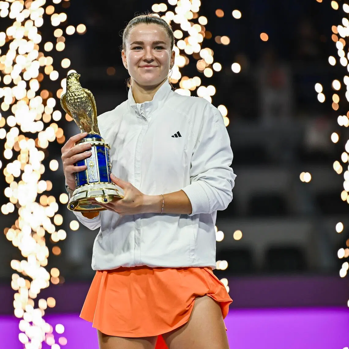 Karolina Muchova of the Czech Republic beat Canadian Victoria Mboko 6-4 7-5 in one hour and 34 minutes to win the Qatar Open.