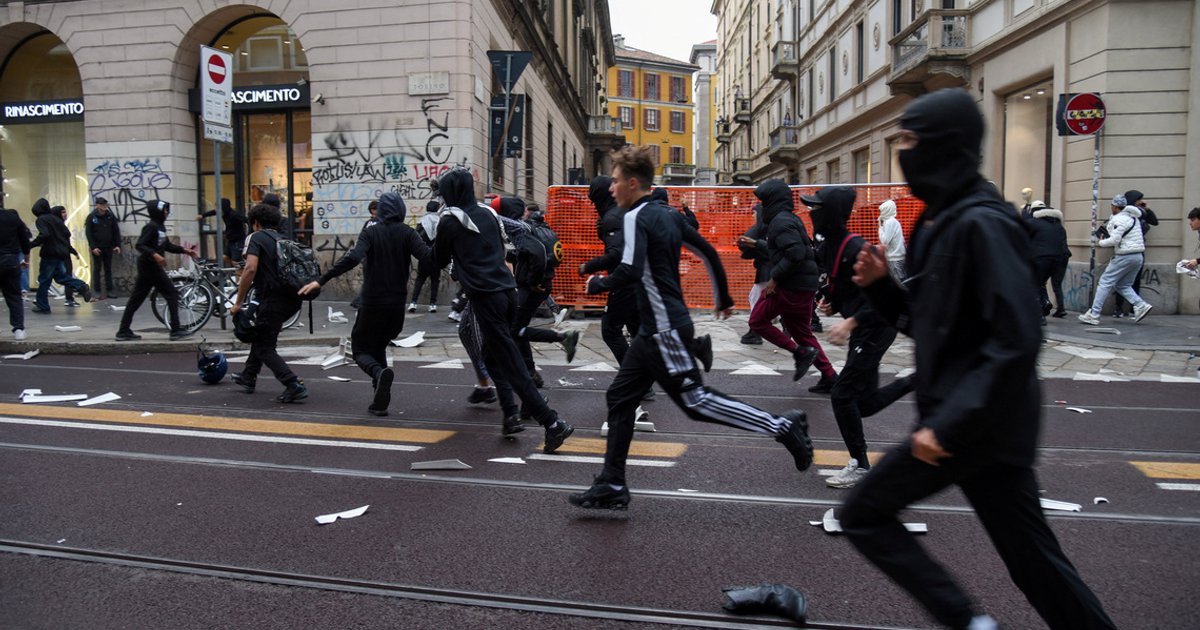 Milan police clash with protesters on second day of unrest