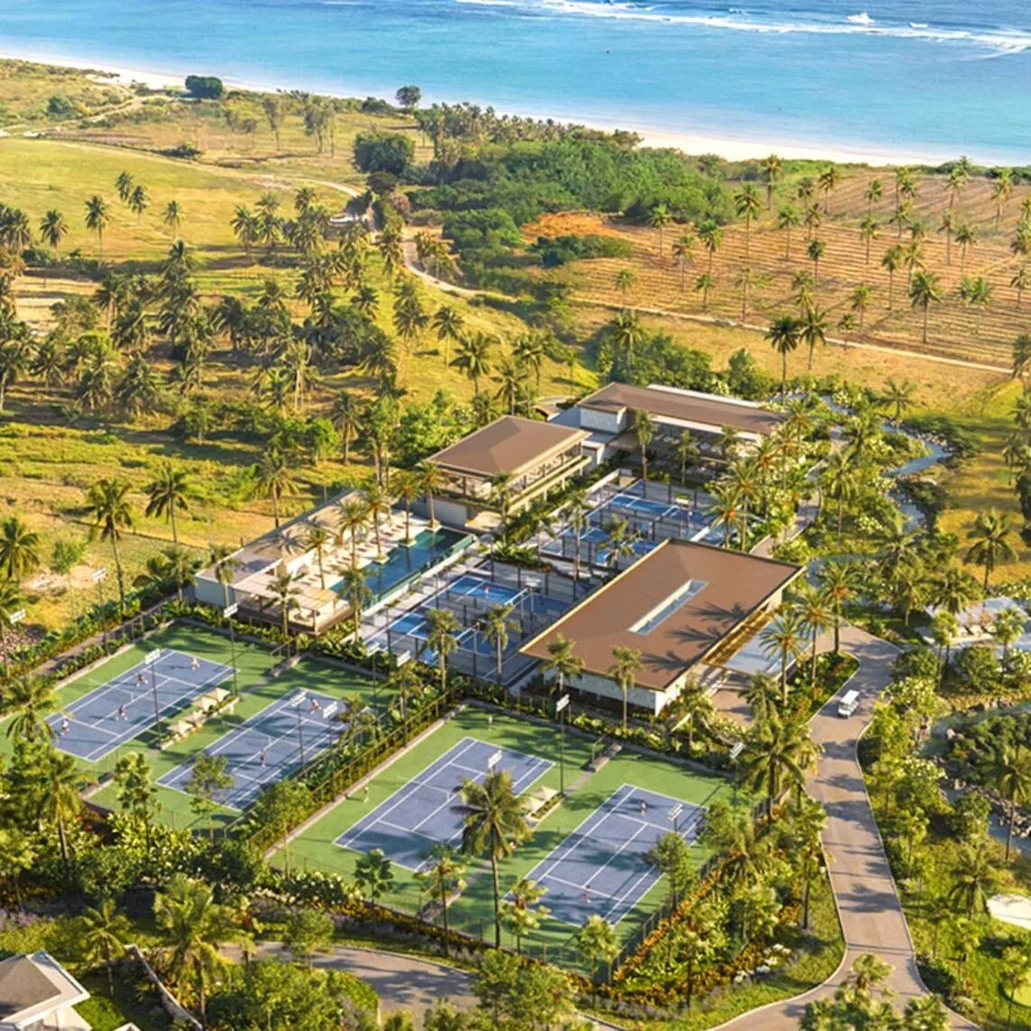 The Rafa Nadal Tennis Center in Lombok is slated to have four tennis courts and four padel courts.