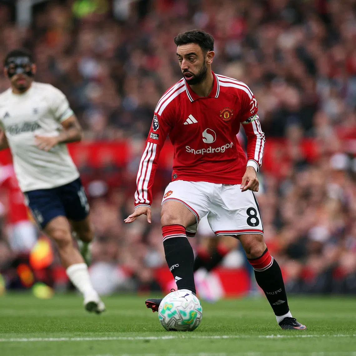 Soccer Football - Premier League - Manchester United v Nottingham Forest - Old Trafford, Manchester, Britain - May 17, 2026 Manchester United's Bruno Fernandes in action REUTERS/Phil Noble