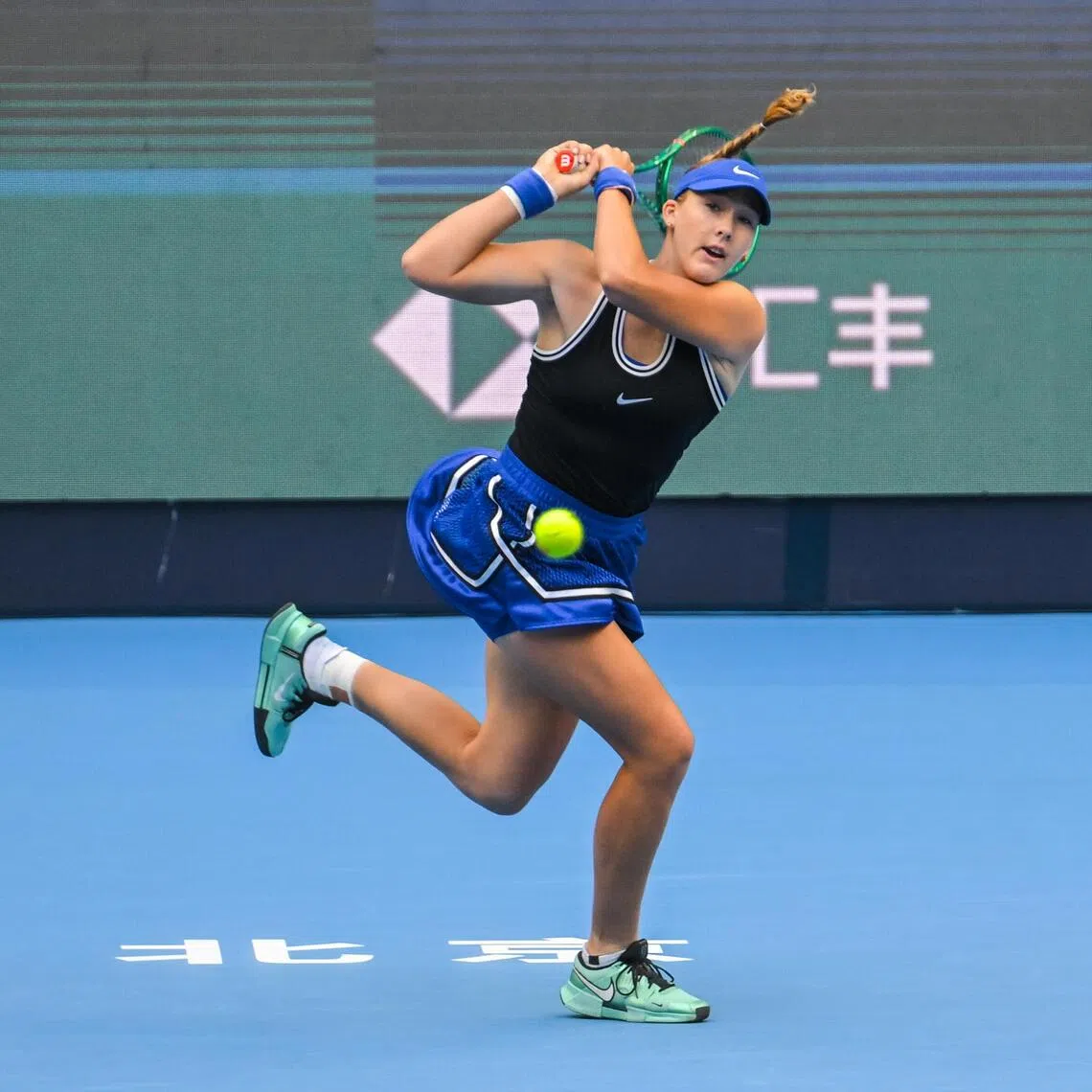 Russia's Mirra Andreeva defeated Czech Republic's Nikola Bartunkova 6-2, 6-2 during the semifinal of the China Open tennis tournament at the National Tennis Centre in Beijing, on Oct 10, 2026.
