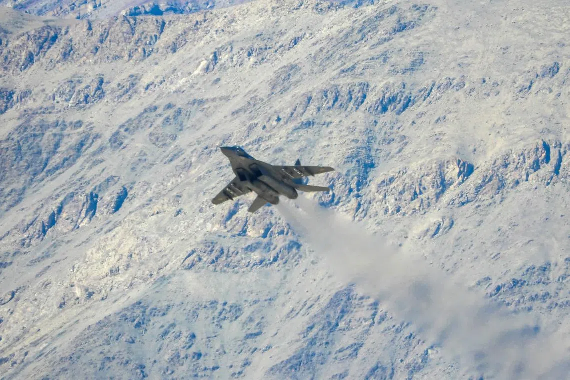An Indian fighter jet takes off from an airbase near a disputed border that has been a flashpoint between India and China.