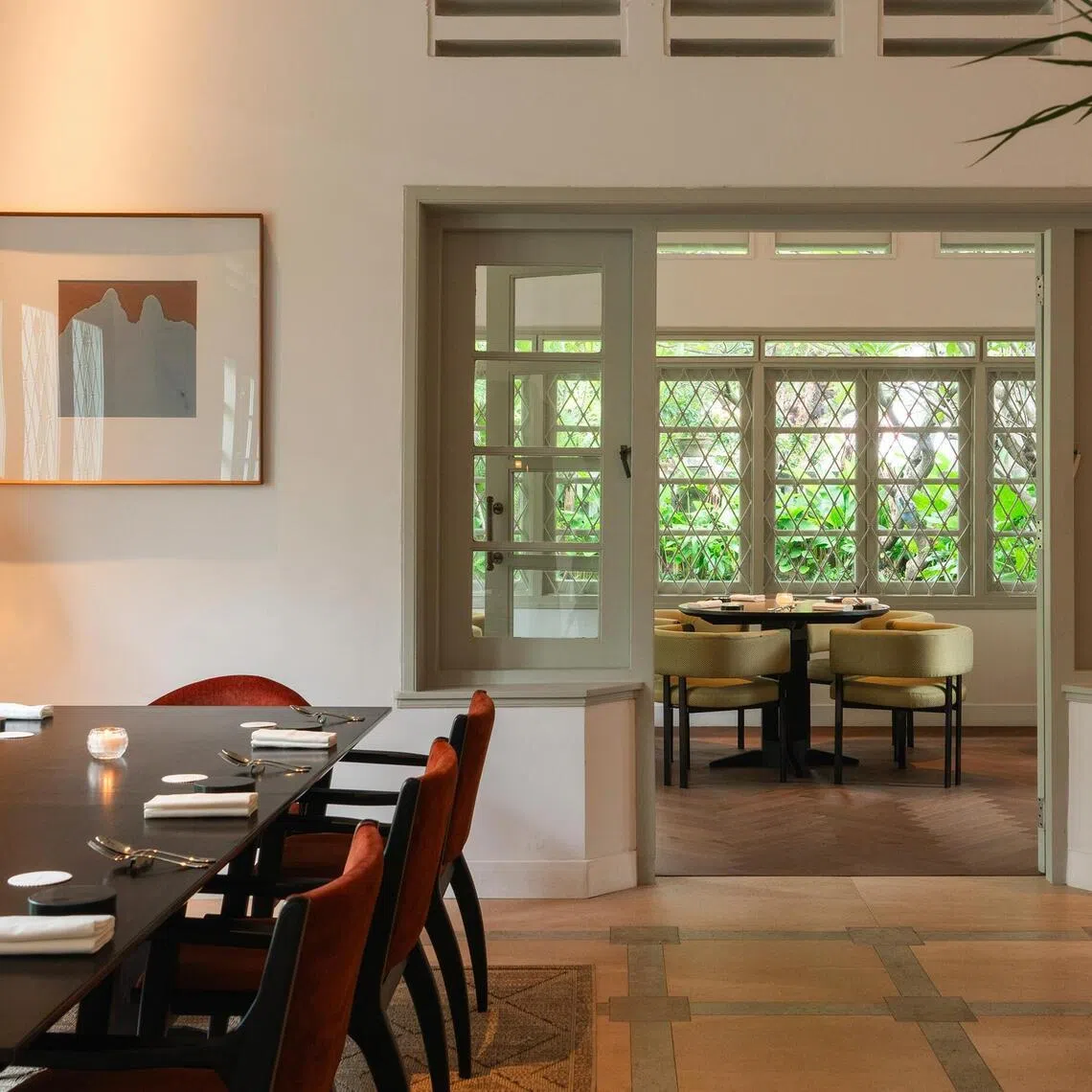 Jakarta fine-dining restaurant Kindling is housed in a restored 1900s bungalow. Credit: KINDLING
